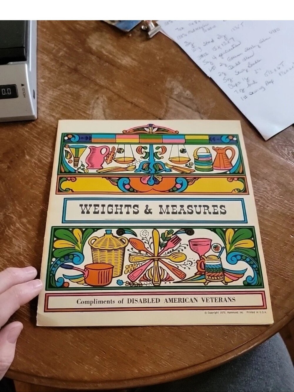 Vintage 1970 Weights & Measures Paper Brochure DAV